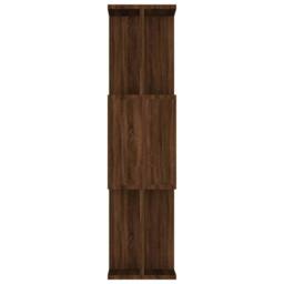 Berkfield Home Book Cabinet/Room Divider Brown Oak 80x24x96 cm Engineered Wood - Size: 80 x 24 x 96 cm - thumbnail 6