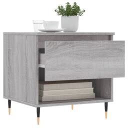 Berkfield Home Coffee Tables 2 pcs Grey Sonoma 50x46x50 cm Engineered Wood - Size: 50 x 46 x 50 cm - thumbnail 4