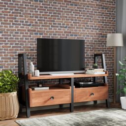 Rest Relax Sierra Acacia TV / Media Unit With Drawers in Brown - thumbnail 3