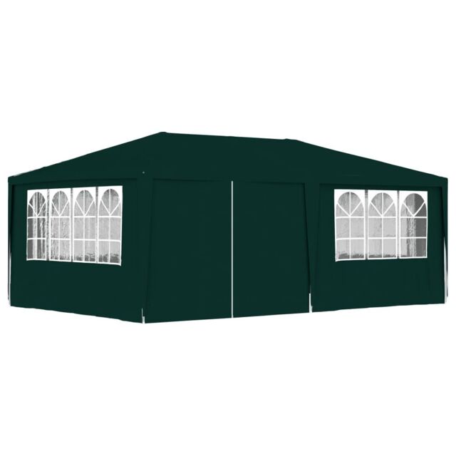 Berkfield Home Professional Party Tent with Side Walls 4x6 m Green 90 g/m? - image 1