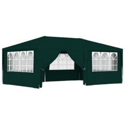 Berkfield Home Professional Party Tent with Side Walls 4x6 m Green 90 g/m? - thumbnail 2