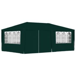 Berkfield Home Professional Party Tent with Side Walls 4x6 m Green 90 g/m?