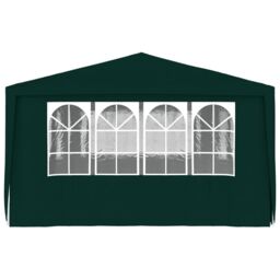 Berkfield Home Professional Party Tent with Side Walls 4x6 m Green 90 g/m? - thumbnail 4