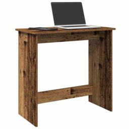 Berkfield Home Desk Old Wood 80x40x75 cm Engineered Wood in Brown - Size: 80 x 40 x 75 cm - thumbnail 1