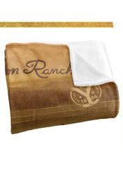Yellowstone Dutton Ranch Ride Silky Touch Super Soft Throw Blanket 152 X 127 cm in White - thumbnail 3
