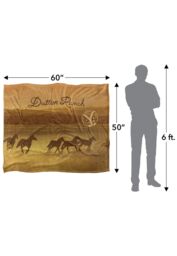 Yellowstone Dutton Ranch Ride Silky Touch Super Soft Throw Blanket 152 X 127 cm in White - thumbnail 5