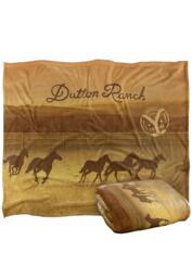 Yellowstone Dutton Ranch Ride Silky Touch Super Soft Throw Blanket 152 X 127 cm in White - thumbnail 2