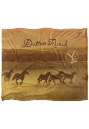 Yellowstone Dutton Ranch Ride Silky Touch Super Soft Throw Blanket 152 X 127 cm in White - thumbnail 1