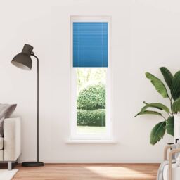 Berkfield Home Pleated Blind Blue 65x200 cm Fabric Width 64.4 cm Polyester - thumbnail 2