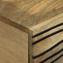 Berkfield Home Coffee Table 100x54x40 cm - Solid Mango Wood in Brown - Size: 100 x 54 x 40 cm - thumbnail 6