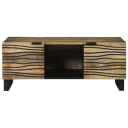 Berkfield Home Coffee Table 100x54x40 cm - Solid Mango Wood in Brown - Size: 100 x 54 x 40 cm - thumbnail 3