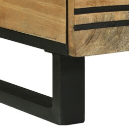 Berkfield Home Coffee Table 100x54x40 cm - Solid Mango Wood in Brown - Size: 100 x 54 x 40 cm - thumbnail 8