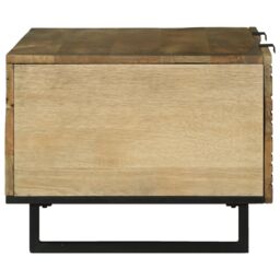 Berkfield Home Coffee Table 100x54x40 cm - Solid Mango Wood in Brown - Size: 100 x 54 x 40 cm - thumbnail 4