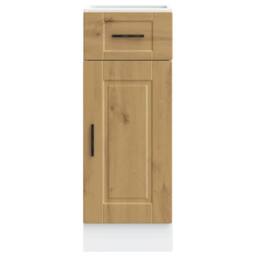 Berkfield Home Kitchen Base Cabinet¬†Porto Artisan Oak Engineered Wood in Brown - thumbnail 4