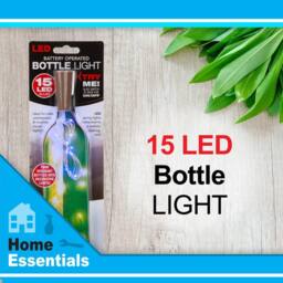 VFM e-Store Blue Mini Bottle Lights 15 Battery Operated LEDs With Cork Stopper - thumbnail 2