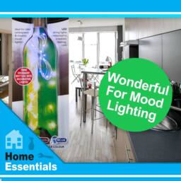 VFM e-Store Blue Mini Bottle Lights 15 Battery Operated LEDs With Cork Stopper - thumbnail 3
