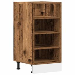 Berkfield Home Bottom Cabinet Old Wood 40x44.5x81.5 cm Engineered Wood in Brown - thumbnail 2