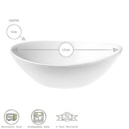 Bormioli Rocco 18 Piece Prometeo Glass Dinner Set - White - thumbnail 5