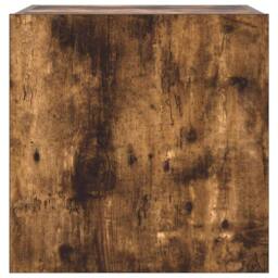 Berkfield Home TV Wall Cabinet with LED Lights Smoked Oak 40.5x35x40 cm in Brown - thumbnail 9
