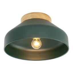 Happy Homewares Contemporary Scandinavian Designed Semi Flush Ceiling Light Fitting in Dark Green - thumbnail 4