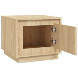 Berkfield Home Coffee Table Sonoma Oak 51x50x44 cm Engineered Wood in Brown - Size: 51 x 50 x 44 cm - thumbnail 6
