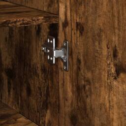 Berkfield Home Highboard Smoked Oak 30x42.5x185 cm Engineered Wood in Brown - thumbnail 8