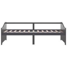 Berkfield Home 3-Seater Day Bed Dark Grey Solid Pinewood 90x200 cm - thumbnail 4