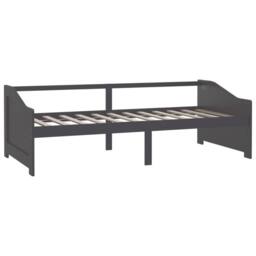 Berkfield Home 3-Seater Day Bed Dark Grey Solid Pinewood 90x200 cm - thumbnail 3