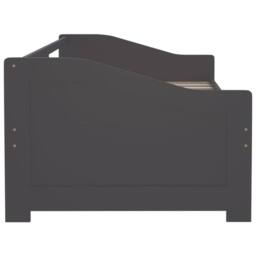 Berkfield Home 3-Seater Day Bed Dark Grey Solid Pinewood 90x200 cm - thumbnail 5