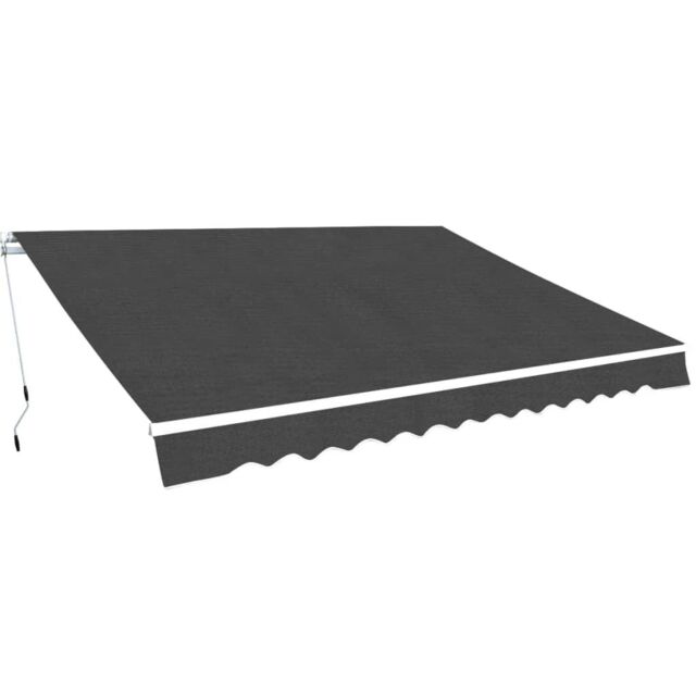 Berkfield Home Folding Awning Manual Operated 400 cm Anthracite in Black - image 1