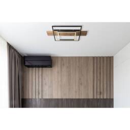 Netlighting Vanni 60x40cm Semi Flush Ceiling Light Matt Black 2x LED 3000K - Size: 60x40 cm - thumbnail 6