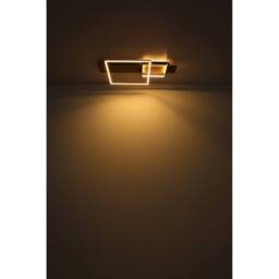 Netlighting Vanni 60x40cm Semi Flush Ceiling Light Matt Black 2x LED 3000K - Size: 60x40 cm - thumbnail 5