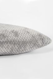 OHS 4 Pack of Waffle Fleece Square Cushion Covers in Charcoal - Size: 45 cm x 45 cm - thumbnail 2