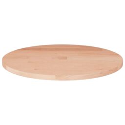Berkfield Home Round Table Top ??40x1.5 cm Solid Wood Oak in Brown - Size: 40x1.5 cm - thumbnail 1