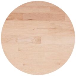 Berkfield Home Round Table Top ??40x1.5 cm Solid Wood Oak in Brown - Size: 40x1.5 cm - thumbnail 2