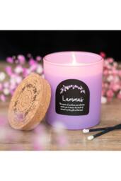 KDMD Lammas Cinnamon & Orange Wheel of the Year Candle -, 35hr Burn in Purple