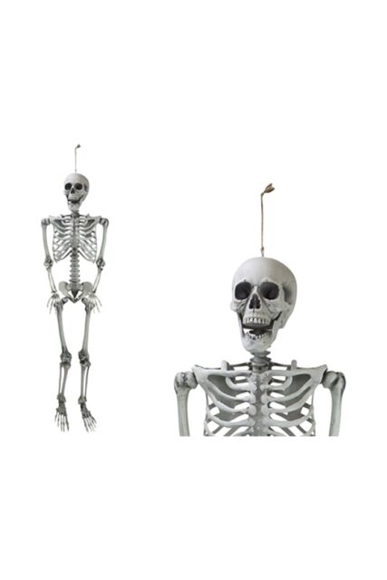 Garden Greatness 5ft Hanging Spooky Skeleton Decoration in White - Size: 1 Pack