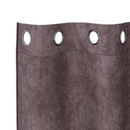 Berkfield Home Velvet Curtains 2 pcs with Eyelets Brown 175x140 cm - thumbnail 5
