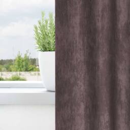 Berkfield Home Velvet Curtains 2 pcs with Eyelets Brown 175x140 cm - thumbnail 3