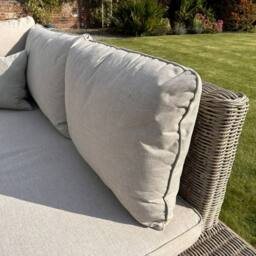 Lemon Pavilion Furniture and Decor Capri Collection Outdoor Large Corner and Coffee Table Set - Beige - thumbnail 3
