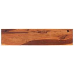 Berkfield Home Wall Shelves 2 pcs 112x20x26 cm Solid Wood Acacia in Brown - Size: 112 x 20 x 26 cm - thumbnail 4