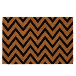 Nicola Spring Coir Door Mat - 60 x 40cm - Zig Zag - Size: 40 cm x 60 cm