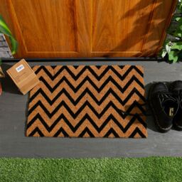 Nicola Spring Coir Door Mat - 60 x 40cm - Zig Zag - Size: 40 cm x 60 cm - thumbnail 6