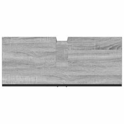 Berkfield Home Bathroom Sink Cabinet Grey Sonoma 80x33x60 cm Engineered Wood - Size: 80 x 33 x 60 cm - thumbnail 9