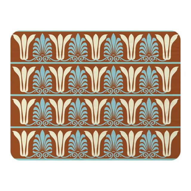 Benjamin Tate Design Egyptian Flower Ornament Pattern Blanket in Natural - Size: 120 cm x 150 cm - image 1