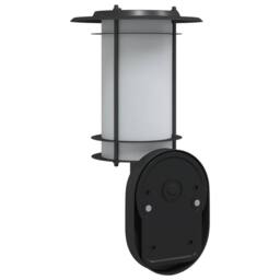 Berkfield Home Outdoor Wall Lights with Sensors 2pcs Black Stainless Steel - thumbnail 6
