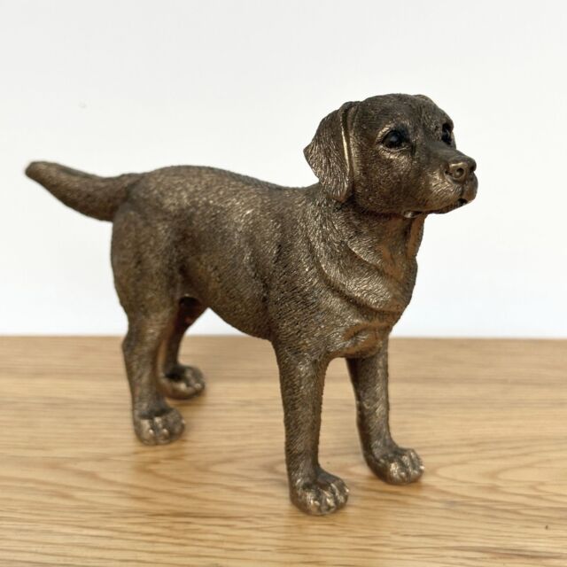 Animal Crackers Labrador Dog figurine, Leonardo Reflections Bronzed, Gift Boxed in Bronze - image 1