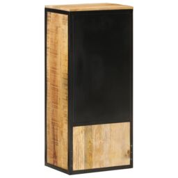 Berkfield Home Bathroom Cabinet 40x27x90 cm Solid Wood Mango & Iron in Brown - Size: 40 x 27 x 90 cm - thumbnail 5