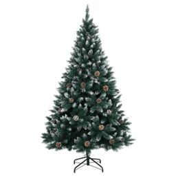 Berkfield Home Artificial Christmas Tree 150 LEDs 150 cm in Green - thumbnail 2