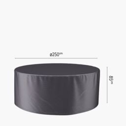 Ruma AeroCover Round Dining Set Waterproof Polyester Cover W250xD250xH85cm in Dark Grey - Size: 1 Pack - thumbnail 6